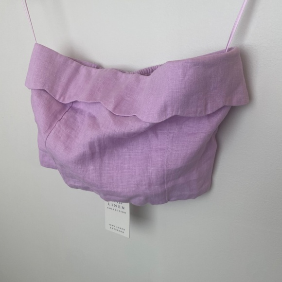 Abercrombie Linen Crop Top - Picture 4 of 4